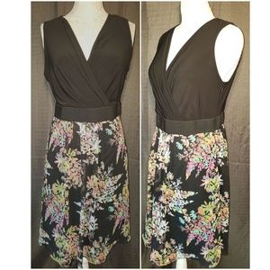 Lane Bryant Black & Floral Dress